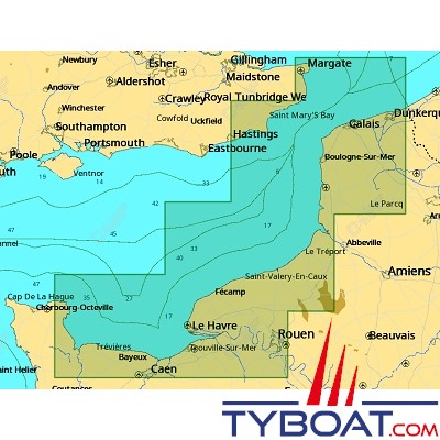 C-MAP - Carte Local Max format SD micro SD - EW-M306 Barfleur à Dunkerque