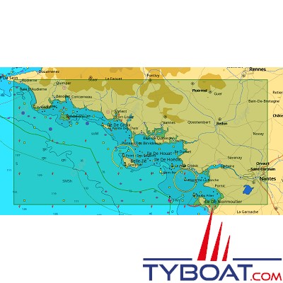 C-MAP - Carte Local Max format SD micro SD - EW-M310 Pointe de Trévignon à Nantes