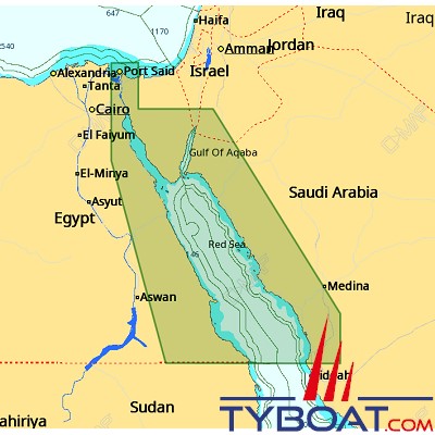 C-MAP - Carte Local Max format SD micro SD - ME-M008 Egyptian Red Sea Coast
