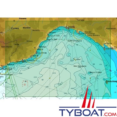 C-MAP - Carte Local Max format SD micro SD - version italienne - EM-M051 Monaco à La Spezia