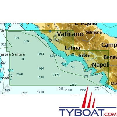 C-MAP - Carte Local Max format SD micro SD Version Italienne - EM-M052 Italia Civitavecchia to Acciaroli