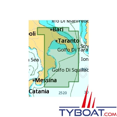 C-MAP - Carte Local Max format SD micro SD Version italienne - EM-M060 Italia Rocella Ionica to Bari