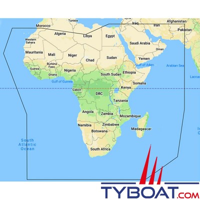 C-MAP - Carte marine DISCOVER - Extra Large - Africa & Arabic Sea