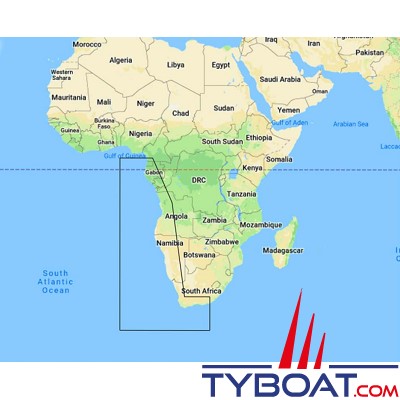 C-MAP - Carte marine DISCOVER - Medium - Cameroon / South Africa