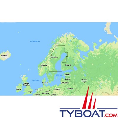 C-MAP - Carte marine DISCOVER - Medium - Gulf of Bothnia