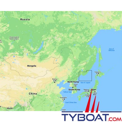 C-MAP - Carte marine DISCOVER - Medium - Kyongsong Man to Plastun