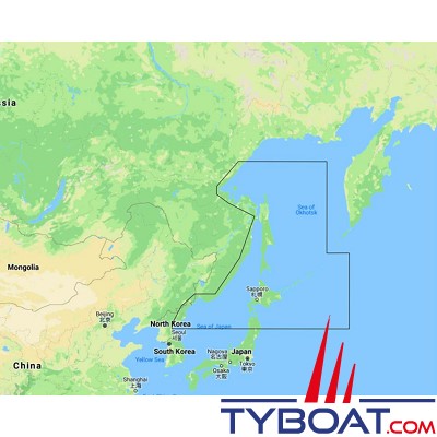 C-MAP - Carte marine REVEAL - Large - Hokkaido & Sakhalin Islands