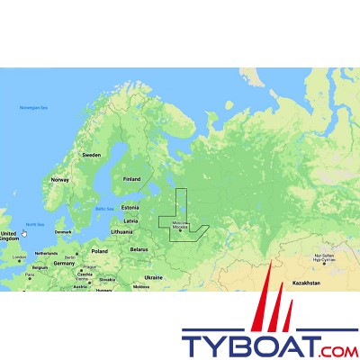 C-MAP - Carte marine REVEAL - Large - Moscow-Tver-Volgo-Balt & Oka River