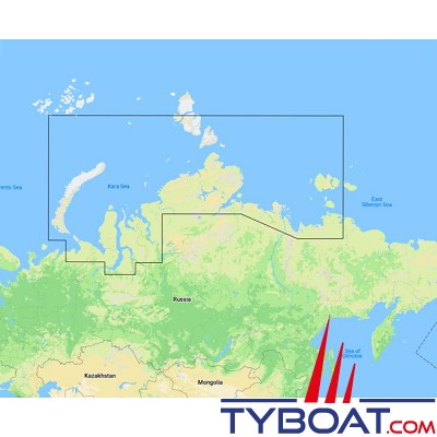 C-MAP - Carte marine REVEAL - Large - Russian Federation - North Central
