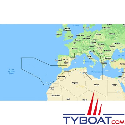 C-MAP - Carte marine REVEAL - Large - South West European Coasts