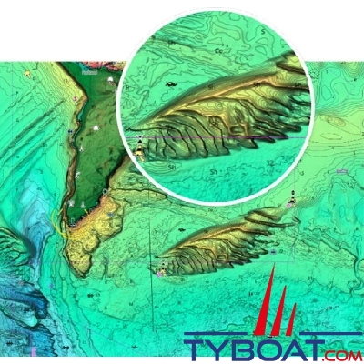 C-MAP® Reveal™ X - Carte Europe Nord-Ouest