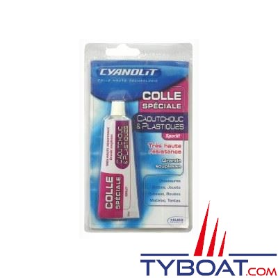 Colle Cyanolit spéciale caoutchouc et plastiques 50ml