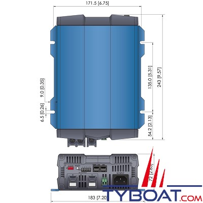 COTEK - Chargeur de batterie CX1215 1 sortie 12V 15A