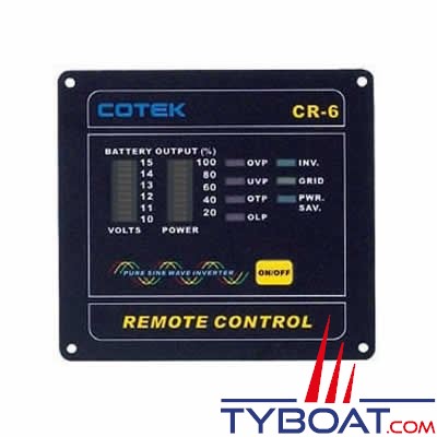 Cotek CR-6 - Panneau de commande à distance pour convertisseurs série SD 12v