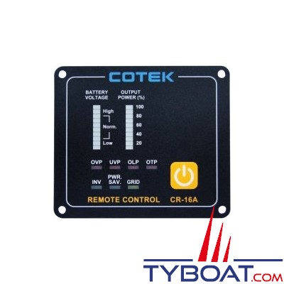 Cotek CR-16A- Panneau de commande à distance 12/24V pour convertisseur SP