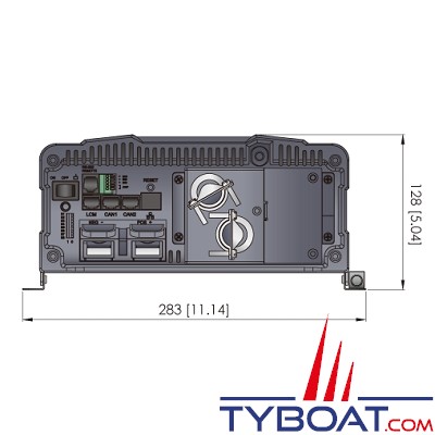 Cotek SD-1500 - Convertisseur pur sinus avec relais de transfert intégré 24 volts 230 volts 1500W TS