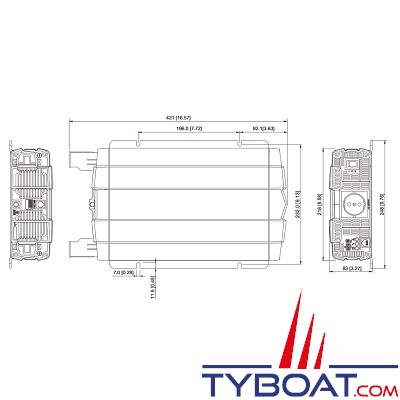 Cotek SP1500 - Convertisseur pur sinus 230v 1500w - 12v 