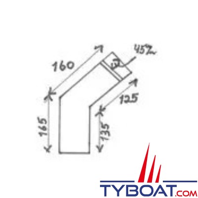 Coude 135° non isolé pour chauffage REFLEKS Ø 70mm 