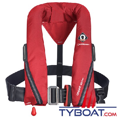 Crewsaver - Gilet de sauvetage Crewfit 165N Sport - Automatique - avec  harnais - rouge CREWSAVER CS-9715RA - TYBOAT.COM