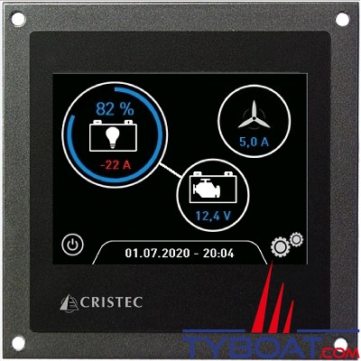 Cristec - Moniteur jauge de batterie numérique BAT-MON-3.5-3