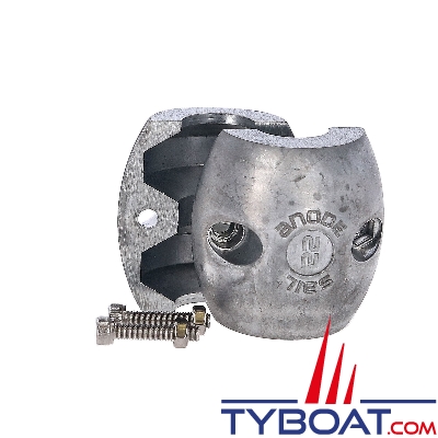 Crosseven - Anode noix d'arbre - livré avec vis - Ø intérieur 22mm Ø extérieur 62mm hauteur 60mm - Zinc