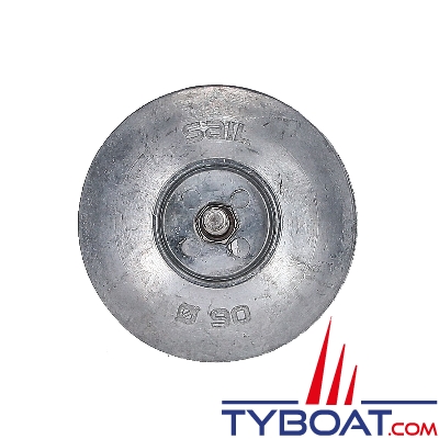 Crosseven - Anode rosace - Ø 90 mm - Paire avec vis - Zinc