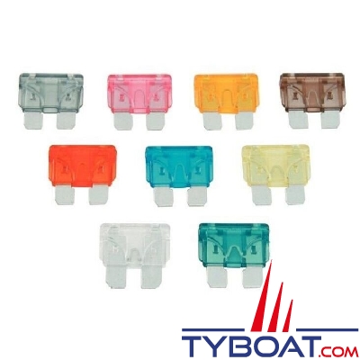 Crosseven - Assortiment fusibles enfichables 12-32V - 2 à 30A - Lot de 9