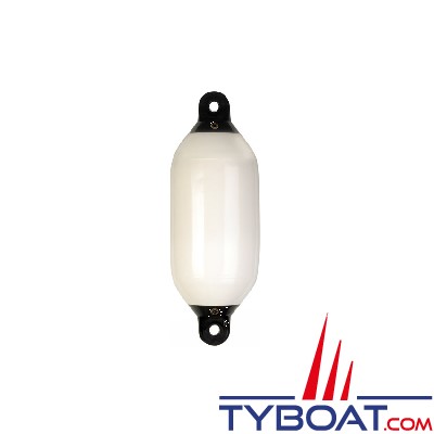 Dan Fender - Pare-battage long Heavy Duty - Ø 250 mm x 700 mm - Blanc/oeil noir