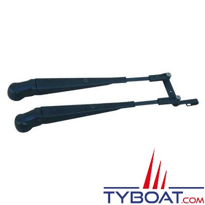 DOGA - Porte-raclette pantographe longueur 340-420 mm modèle 316 noir gauche