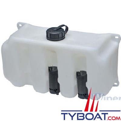 Doga - Réservoir lave-glace - polyéthylène + 1 pompe - Capacité 5 Litres - 24 Volts 