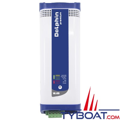 Dolphin - Chargeur de batterie Premium - 3 sorties - 115/230V - 12 Volts 25A