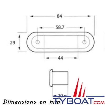 Éclairage extérieur LED STEP HELLA blanc 10-33v