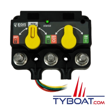 EGIS Mobile Electric - Coupe-batterie Série XD Dual ACR - 500 Ampères - IP67 - 8 à 36 Volts - Plot M10
