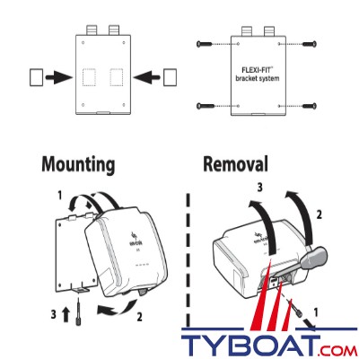 EM-Trak - Transpondeur AIS B954 classe B - 5W Wifi+BT-USB-NMEA0183-N2K avec splitter
