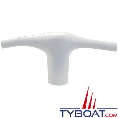 Plastimo - Embout de barre de flèche PVC blanc pour hauban Ø 4-6mm flèche plate 10 x 30 mm (x2 pièces)