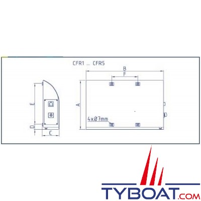 Enag - Radiateur Electrique Marine - Rael 220-1000 TH- 230 Volts Courant Alternatif - 1000 Watts