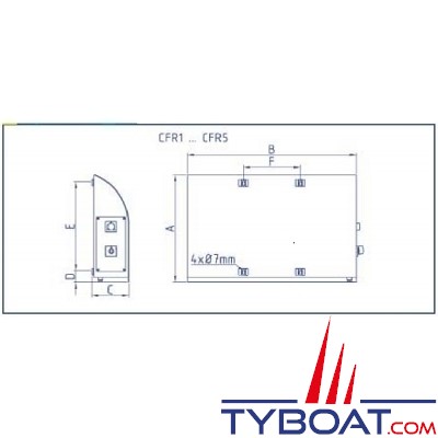 Enag - Radiateur Electrique Marine - Rael 220-1500 TH - 230 Volts Courant Alternatif - 1500 Watts