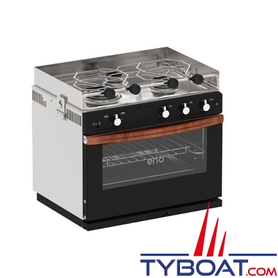 Eno - Cuisinière Allure - 3 feux + four 24 litres - Allumage intégré avec grill