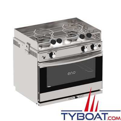 Eno - Cuisinière Grand Large - 2 feux inox + four 24 litres - Allumage intégré