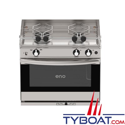 Eno - Cuisinière Grand Large - 2 feux inox + four 24 litres - Allumage intégré