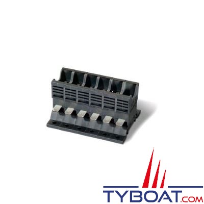 E.T.A - Socle enfichable 6 voies pour interrupteur/disjoncteur type 1170/ 1610 / 227 (cosses Fast On)