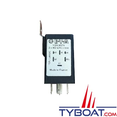 E.T.A - Relais bipolaire  24 Volts 10 Ampères