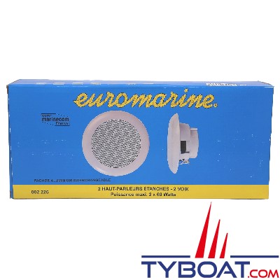 Euromarine - hauts parleurs marine Hi-Fi encatrables - 60 w - Ø 145 mm - (la paire)