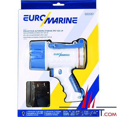 Euromarine - projecteur portatif led 300 lumens - étanche