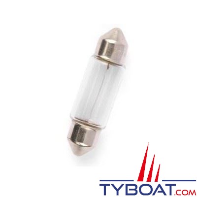 Ampoule navette 10x38mm 12v 10w (x2 pièces)