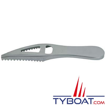 Ecailleur avec décapsuleur intégré inox longueur 19 cm