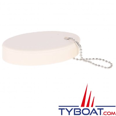Porte-clés flottant en mousse  112 x 65 mm flottabilité 75 g.