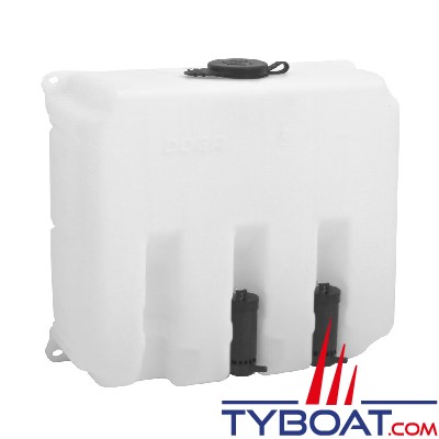 Exalto - Réservoir lave-glace en polyéthylène + 3 pompes 24 Volts - Capacité 8 Litres