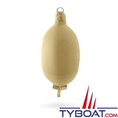 Fendertex - Pare-battage gonflable cylindrique C52 - Hauteur 500 mm - ø 220 mm - Beige