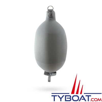 Fendertex - Pare-battage gonflable cylindrique C52 - Hauteur 500 mm - ø 220 mm - Gris